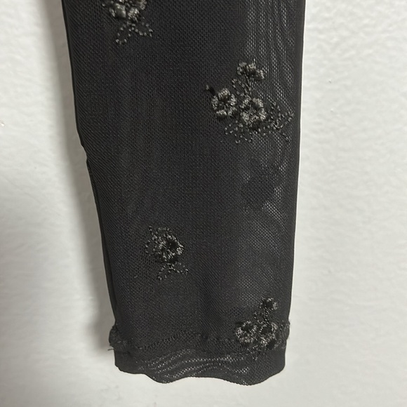 Free People Women’s Make Out Black Mesh Bodysuit Size XS, Long Sleeve Top - Picture 9 of 13